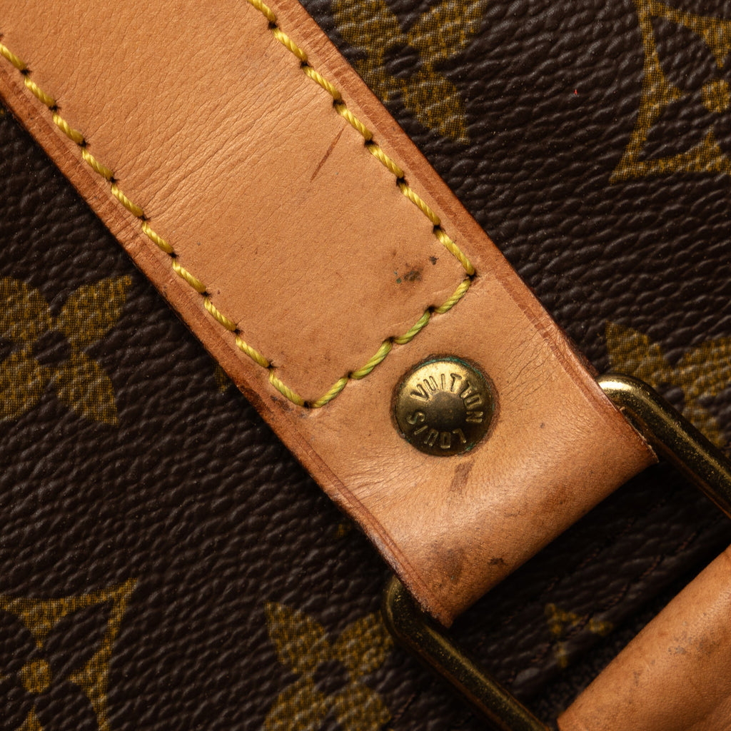 Brown Louis Vuitton Monogram Keepall Bandouliere 60 Travel Bag