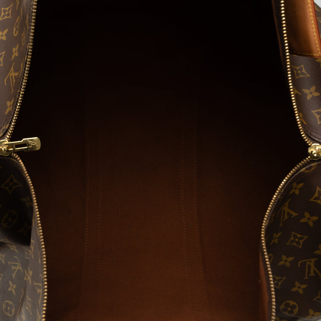 Brown Louis Vuitton Monogram Keepall Bandouliere 60 Travel Bag