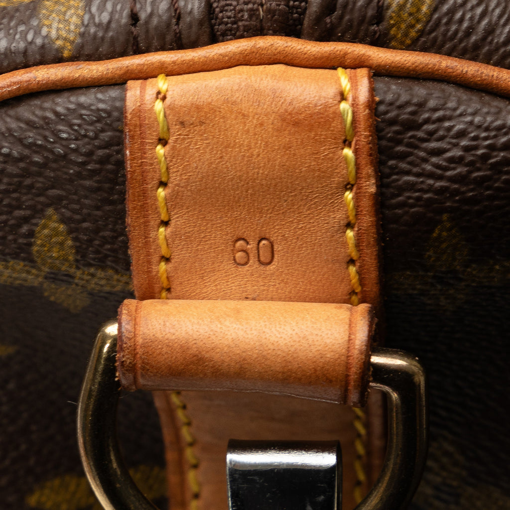 Brown Louis Vuitton Monogram Keepall Bandouliere 60 Travel Bag