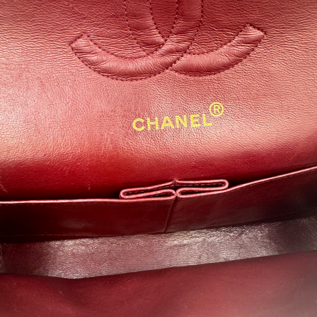 Chanel Classic Double Flap Medium Black Lambskin Gold
