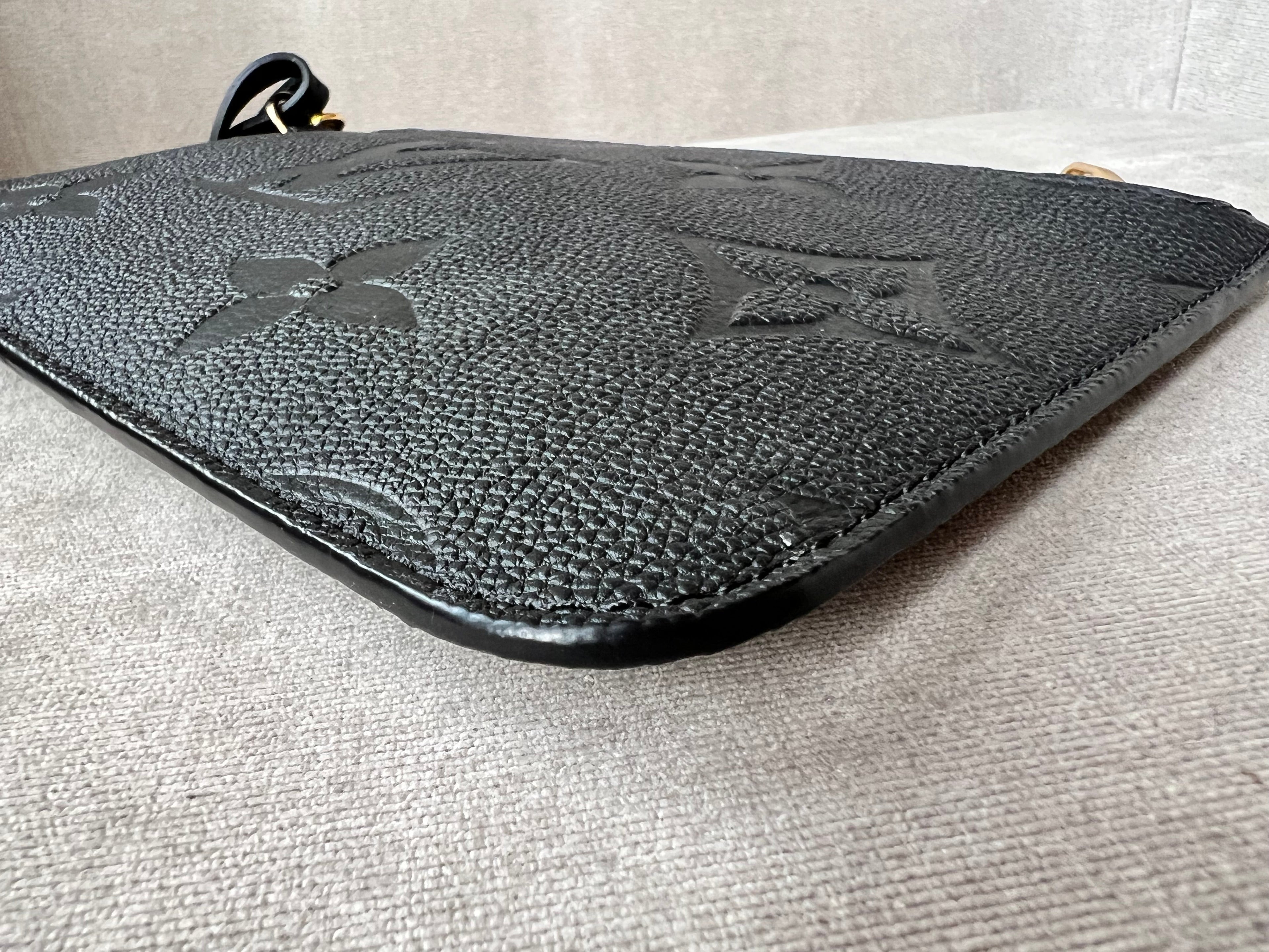 Louis Vuitton Pouch (from Neverfull) Black Empreinte