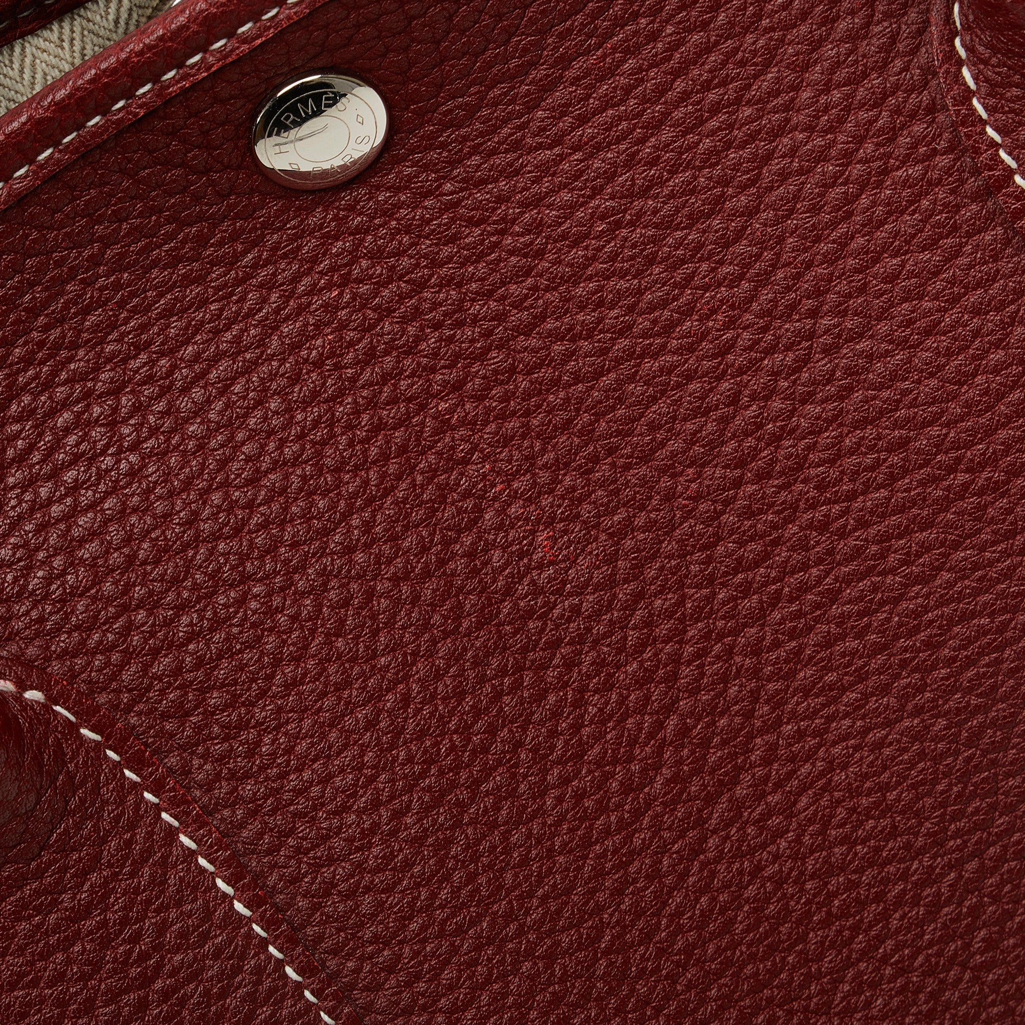 HermÃƒÆ’Ã‚Â¨s Garden Party PM Red Leather Palladium