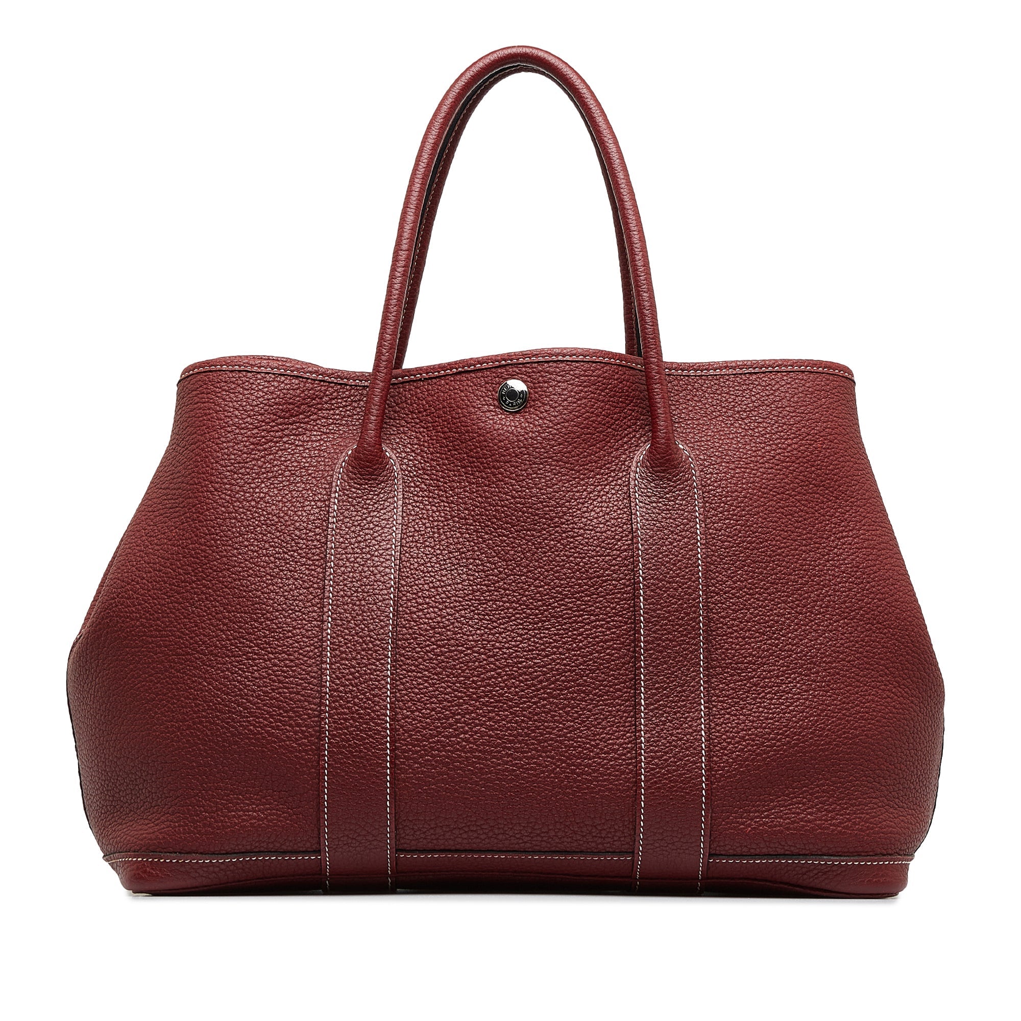 HermÃƒÆ’Ã‚Â¨s Garden Party PM Red Leather Palladium