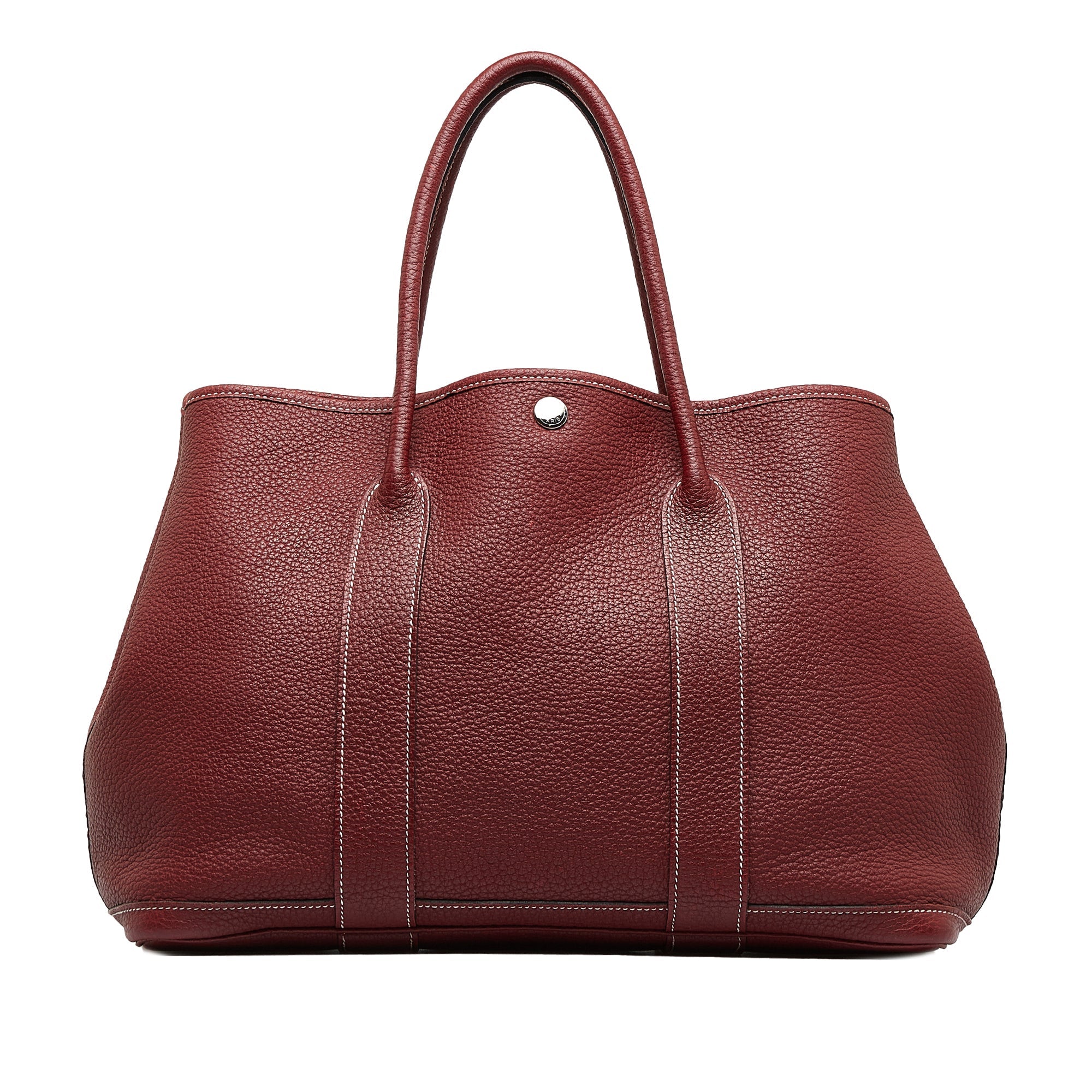 HermÃƒÆ’Ã‚Â¨s Garden Party PM Red Leather Palladium