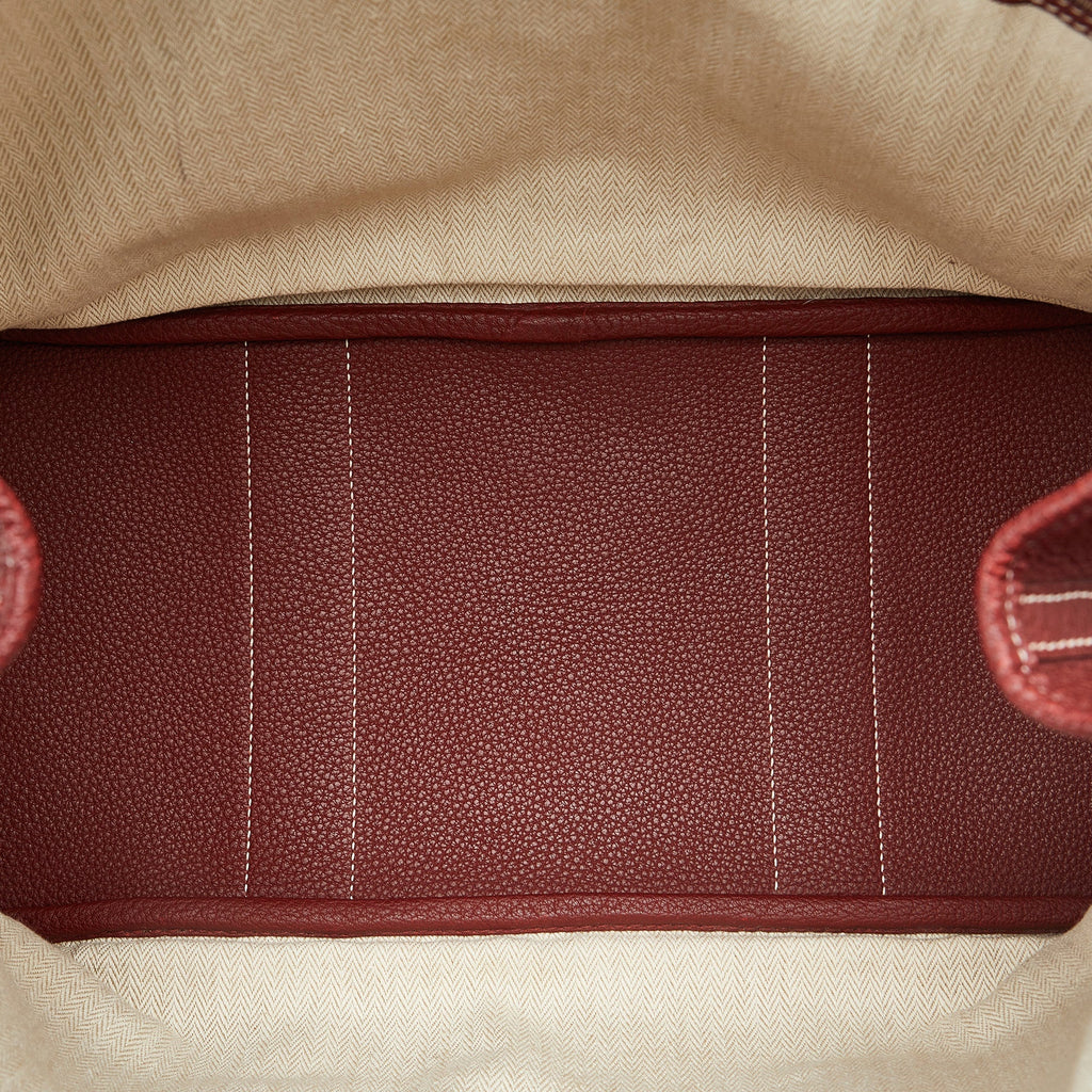 HermÃƒÆ’Ã‚Â¨s Garden Party PM Red Leather Palladium
