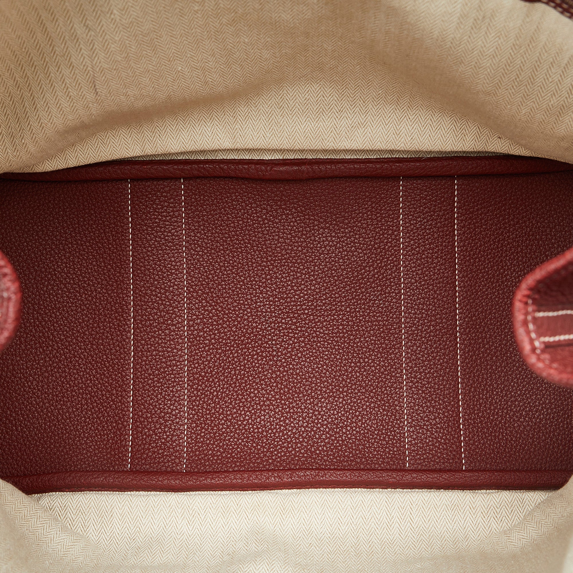 HermÃƒÆ’Ã‚Â¨s Garden Party PM Red Leather Palladium