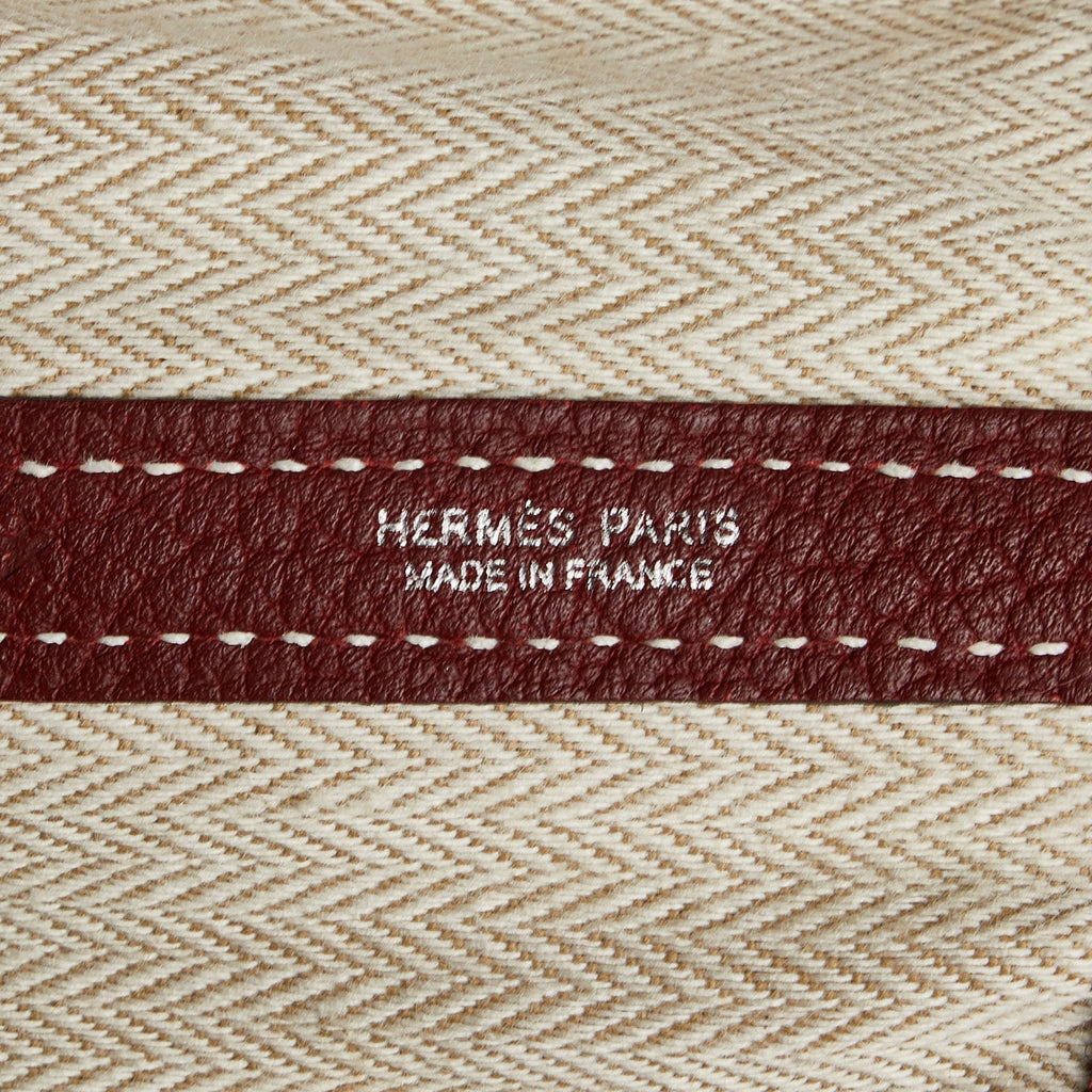 HermÃƒÆ’Ã‚Â¨s Garden Party PM Red Leather Palladium