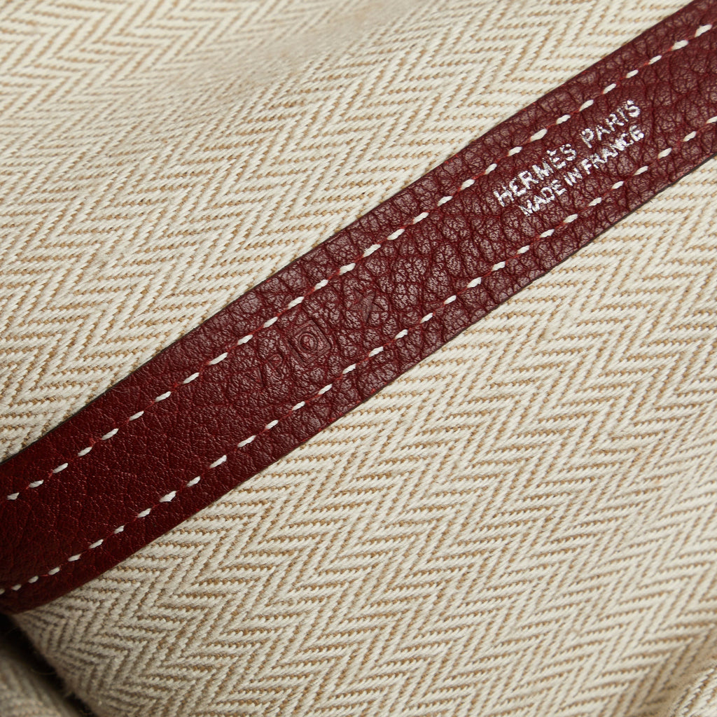 HermÃƒÆ’Ã‚Â¨s Garden Party PM Red Leather Palladium