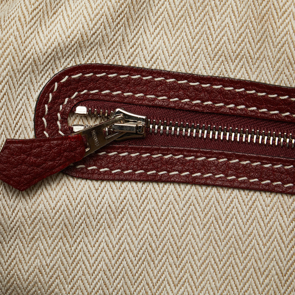 HermÃƒÆ’Ã‚Â¨s Garden Party PM Red Leather Palladium
