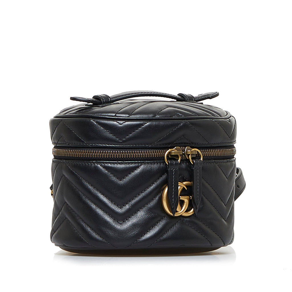 Gucci GG Marmont Round Backpack Black MatelassÃƒÆ’Ã‚Â©