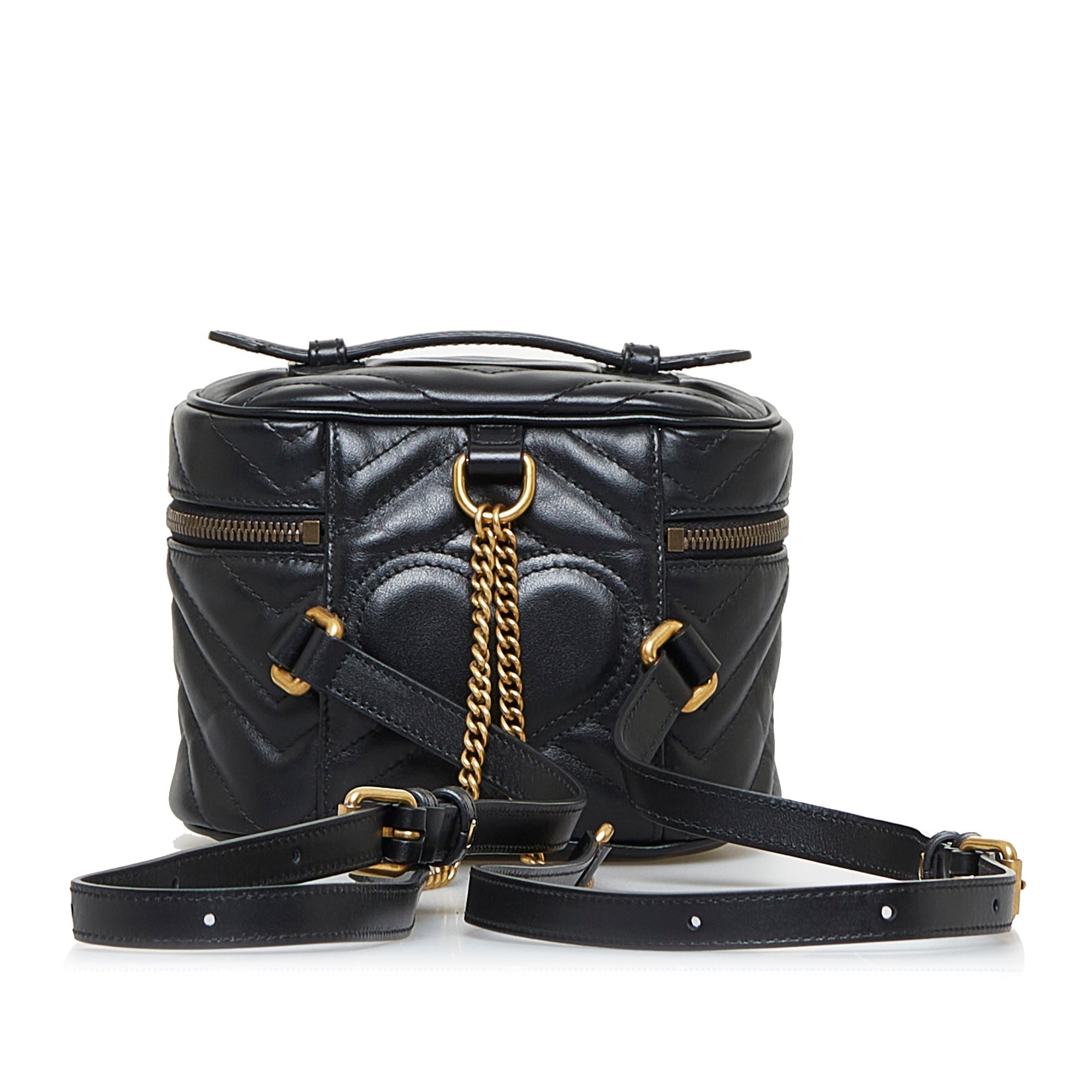 Gucci GG Marmont Round Backpack Black MatelassÃƒÆ’Ã‚Â©