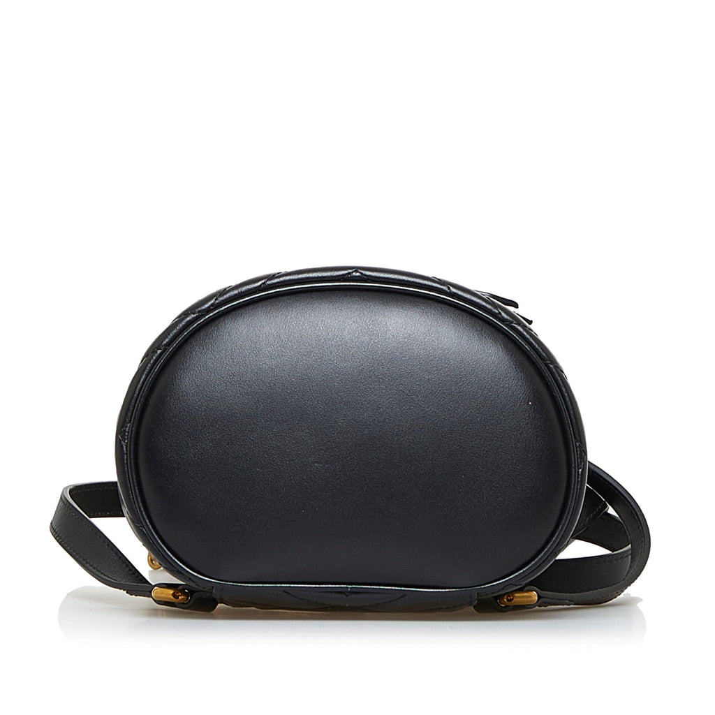 Gucci GG Marmont Round Backpack Black MatelassÃƒÆ’Ã‚Â©