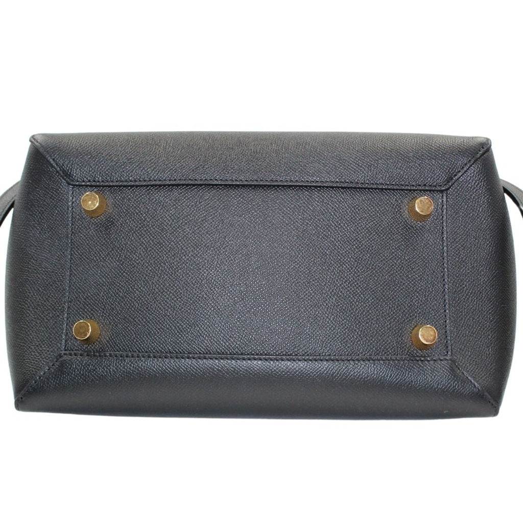 Celine Grained Calfskin Micro Belt Bag Black