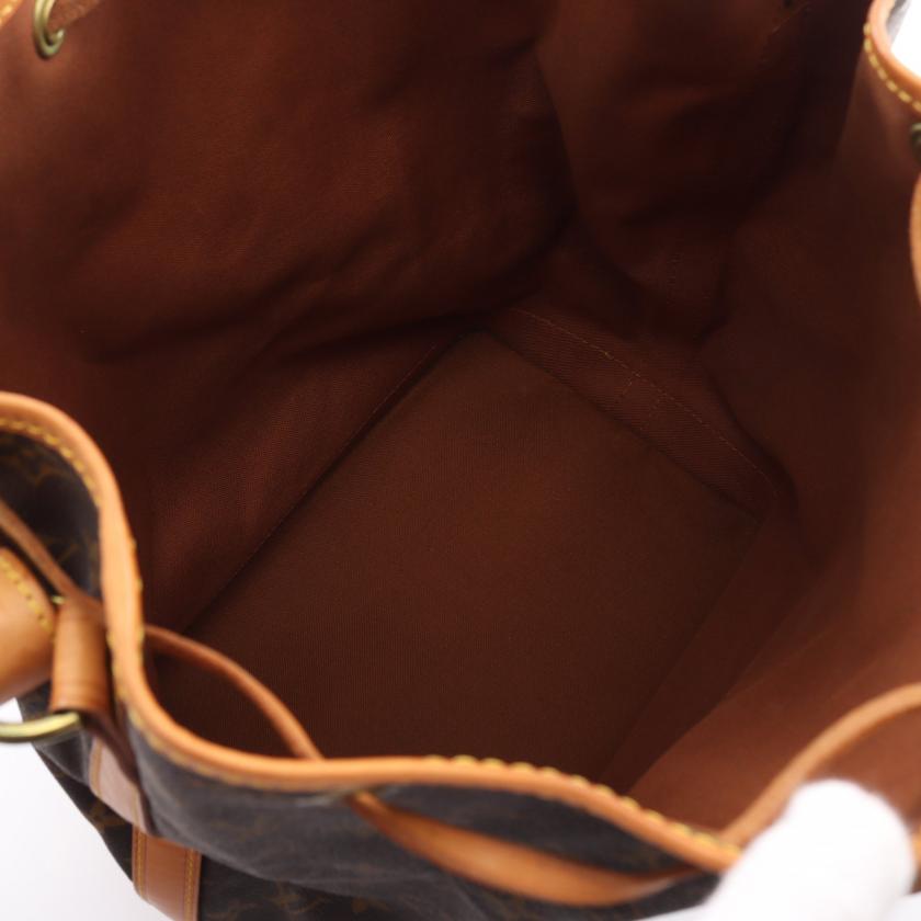 Louis Vuitton Noe Monogram Shoulder Bag PVC Leather Brown