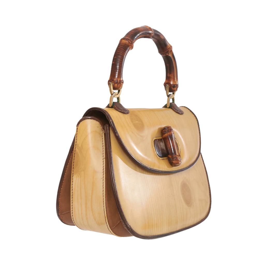 Gucci handbag with bamboo handle - '90s