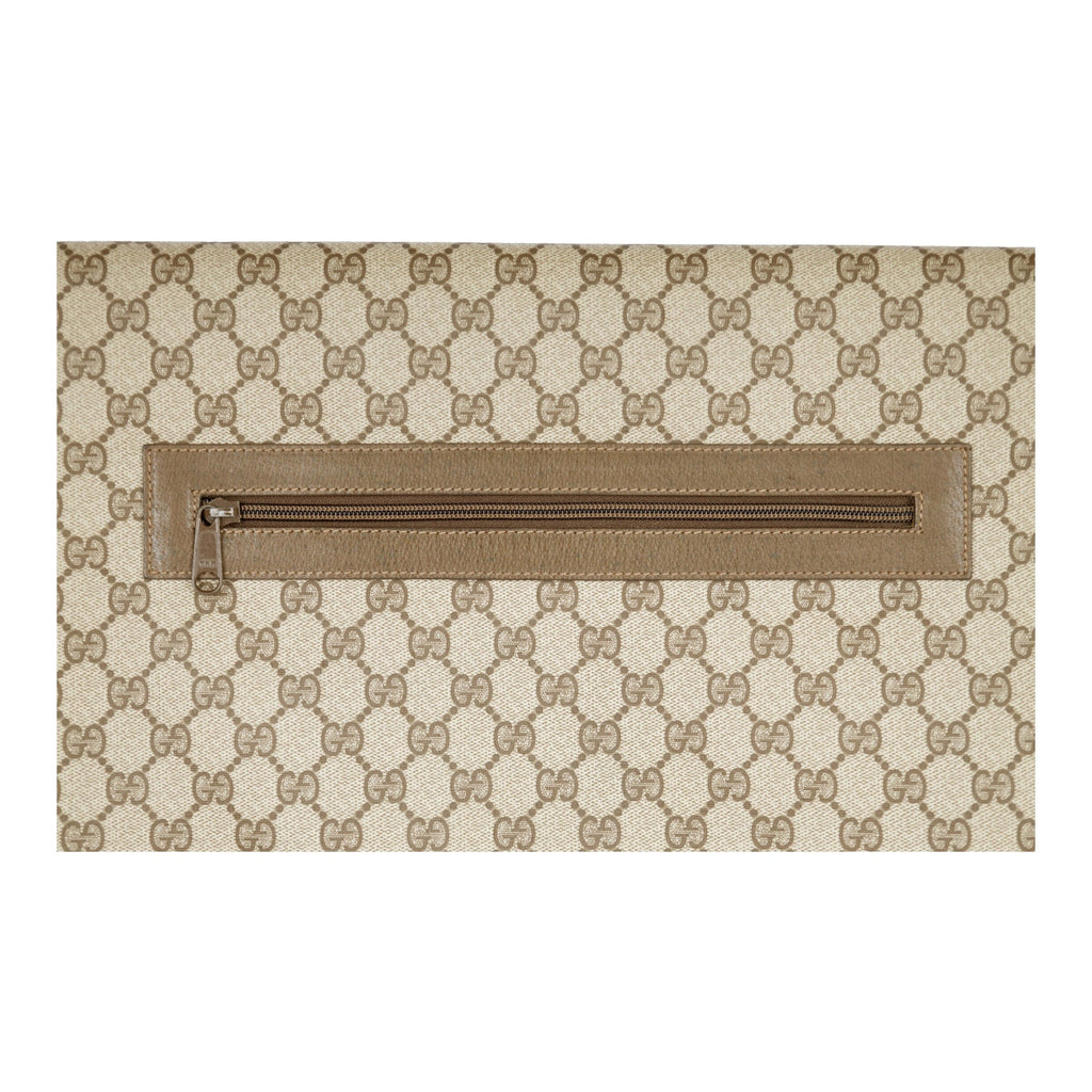 Gucci Monogram Canvas A4 Document Holder Pochette - '90s