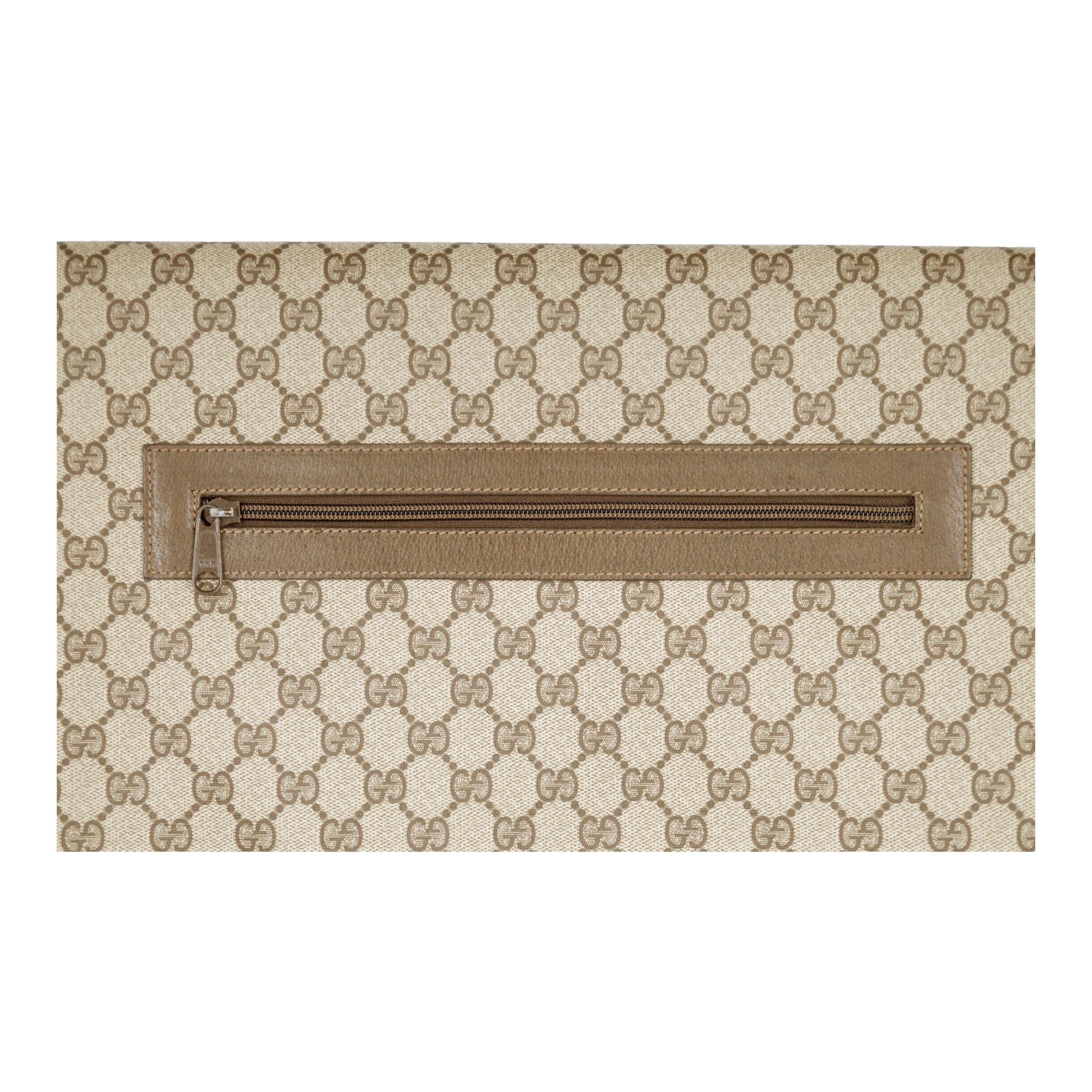 Gucci Monogram Canvas A4 Document Holder Pochette - '90s