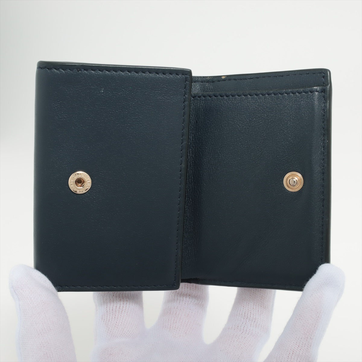 Valentino Leather Wallet Navy Blue