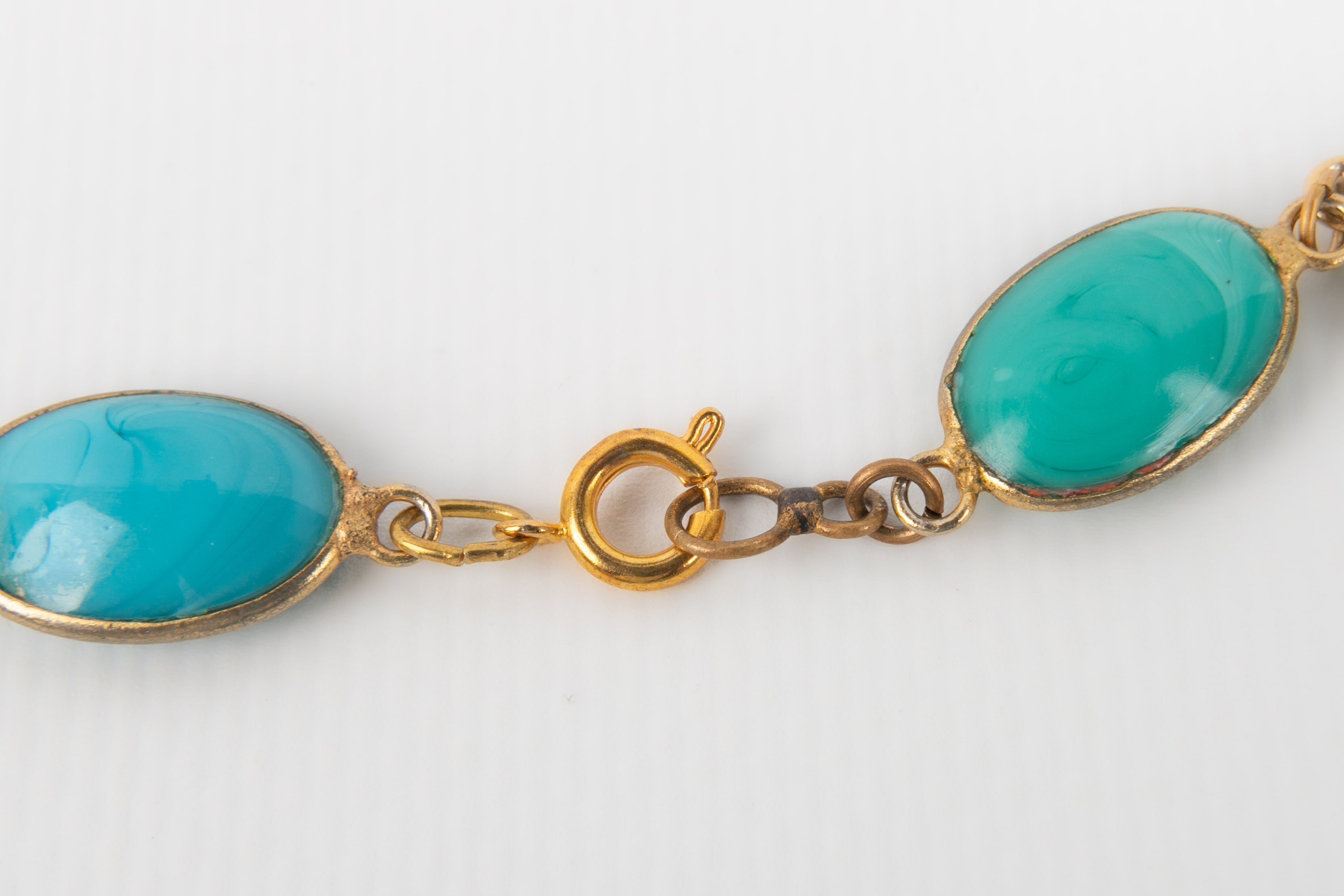 Collier en pÃƒÆ’Ã‚Â¢te de verre Gripoix