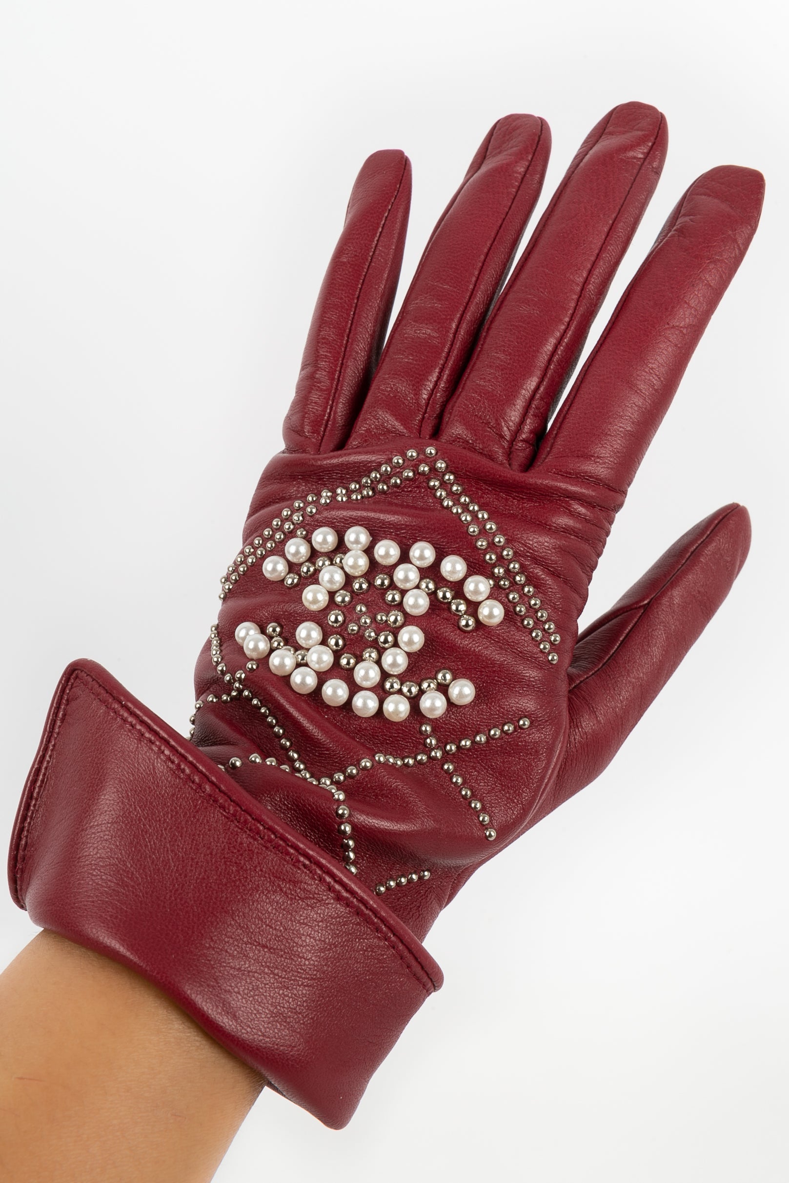 Gants en cuir Chanel