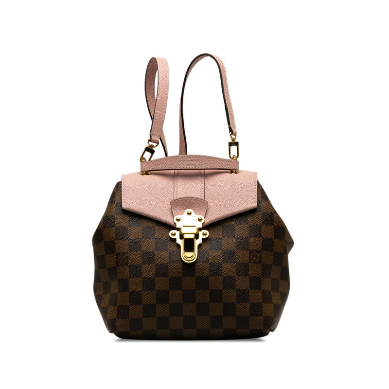 Louis Vuitton Damier Clapton Magnolia Rucksack N42262 Brown Pink PVC Leather  Louis Vuitton  Rucksack