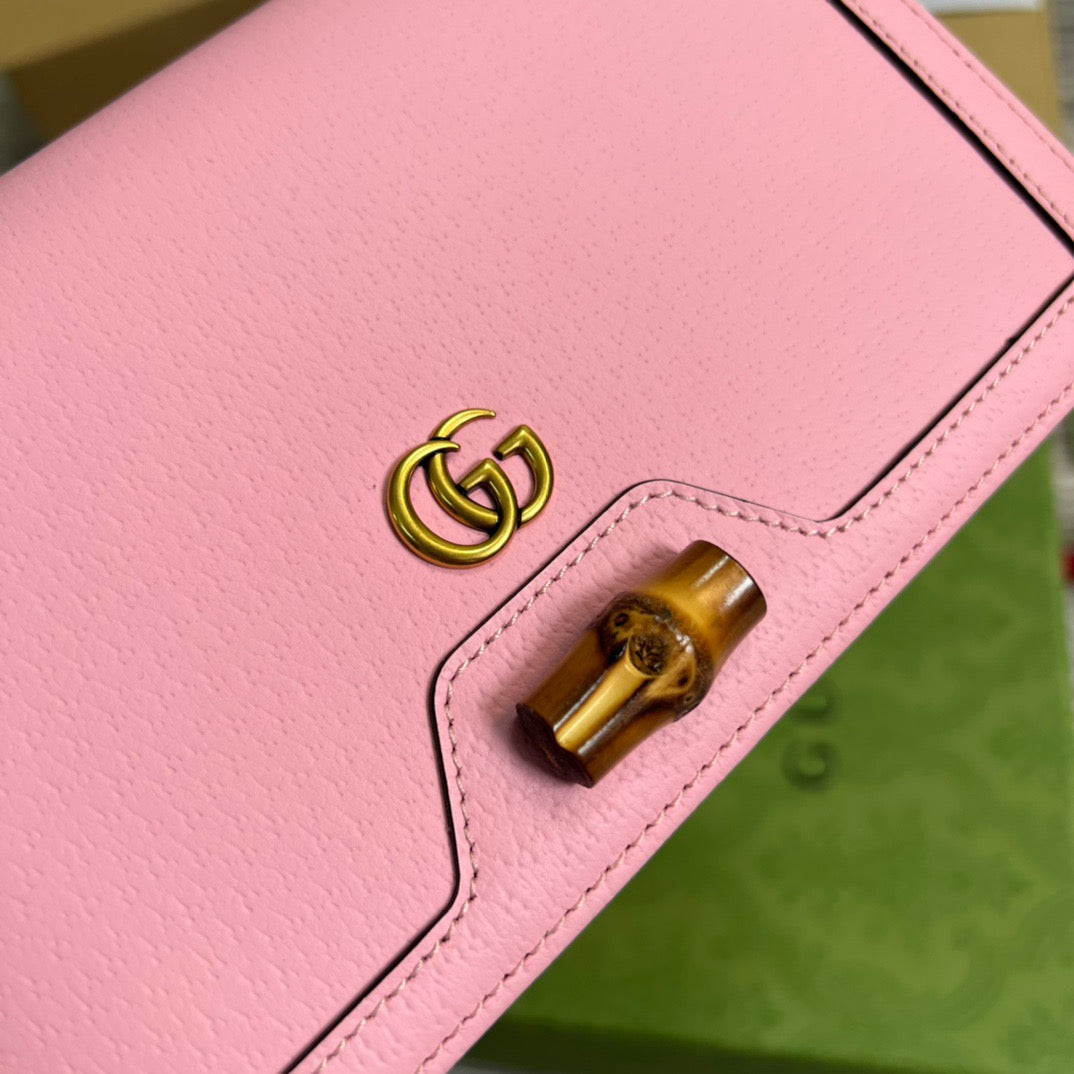 gg Diana Mini Bag With Bamboo Pink For Women, Women’s Bags 7.5in/19cm gg 696817 DJ20T 5815