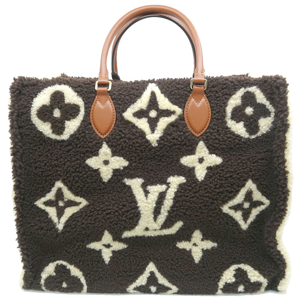 Louis Vuitton GM Monogram Teddy M55420 Brown/White G  Tote Bag  Women Box  Bag