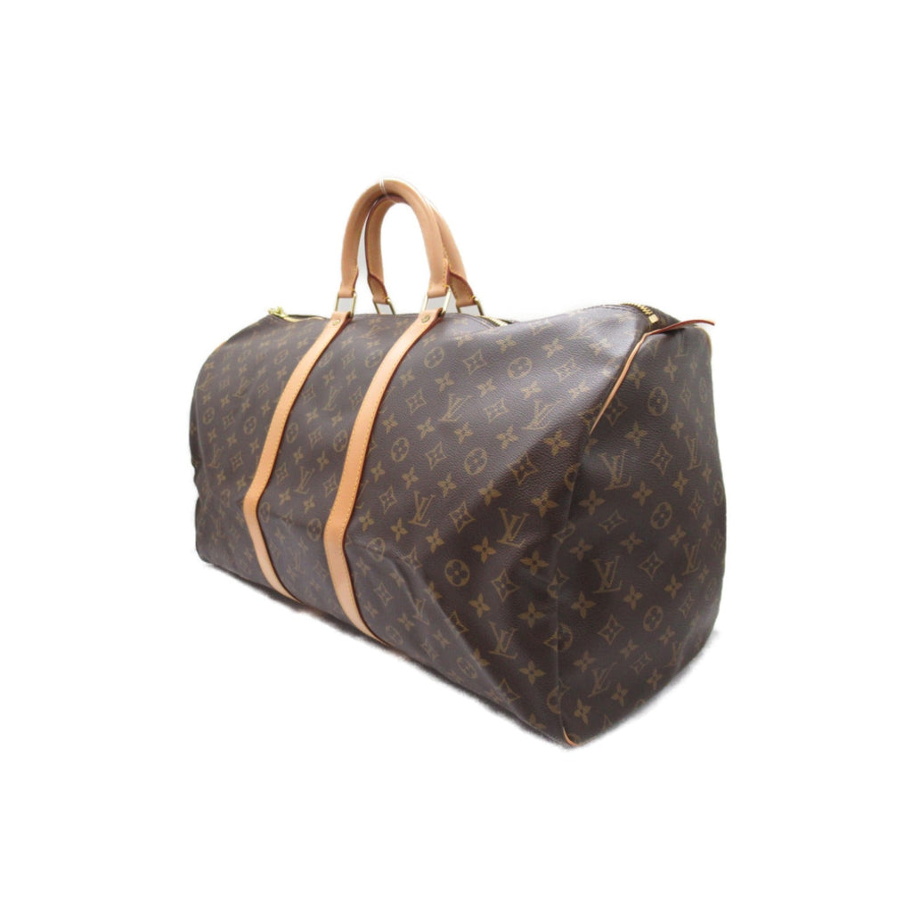 ルイ・ヴィトン LOUIS VUITTON キーポル55 ボストンバッグ ボストンバッグ バッグ PVCコーティングキャンバス モノグラム メンズ レディース ブラウン系 M41424 【中古】｜BRANDOFF