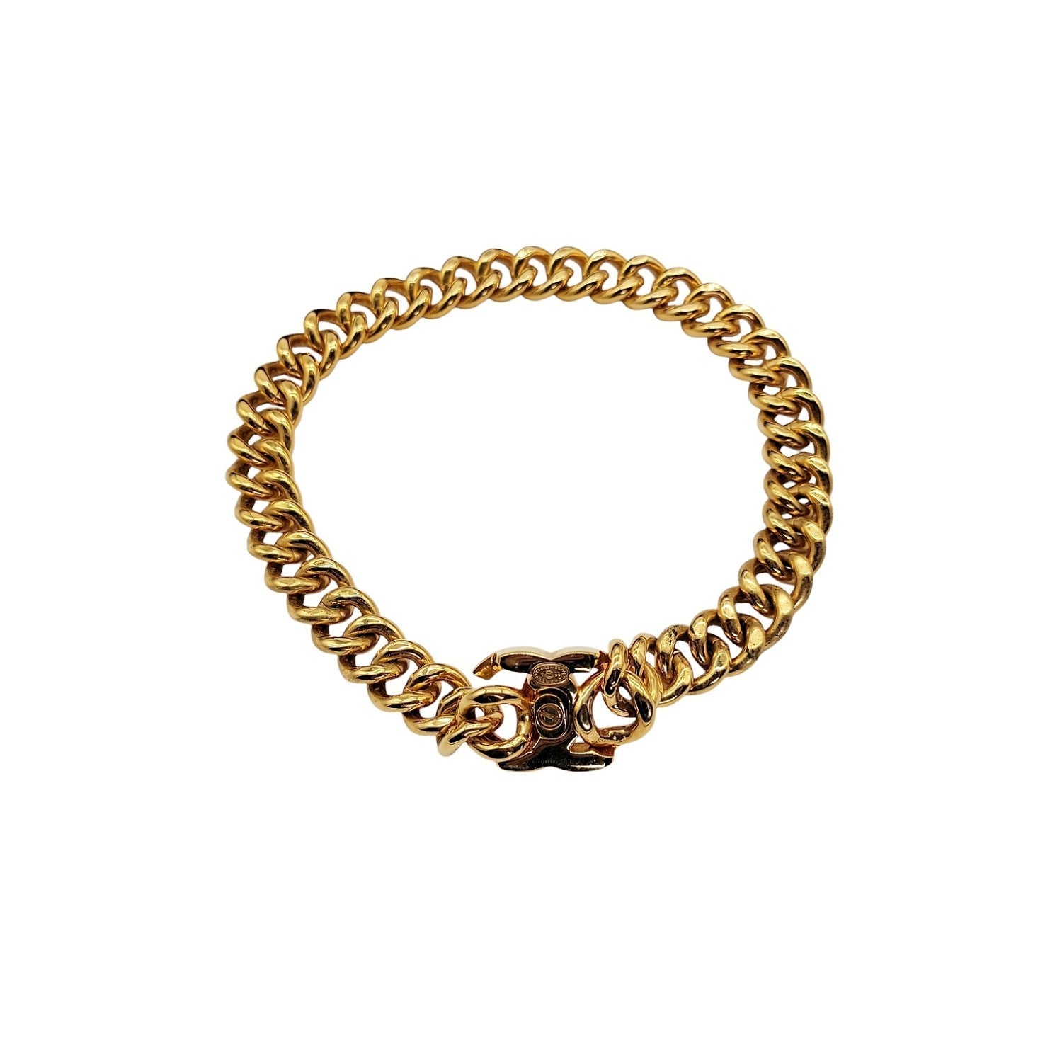 CHANEL CC Turn-Lock Chunky Chain Necklace -1996