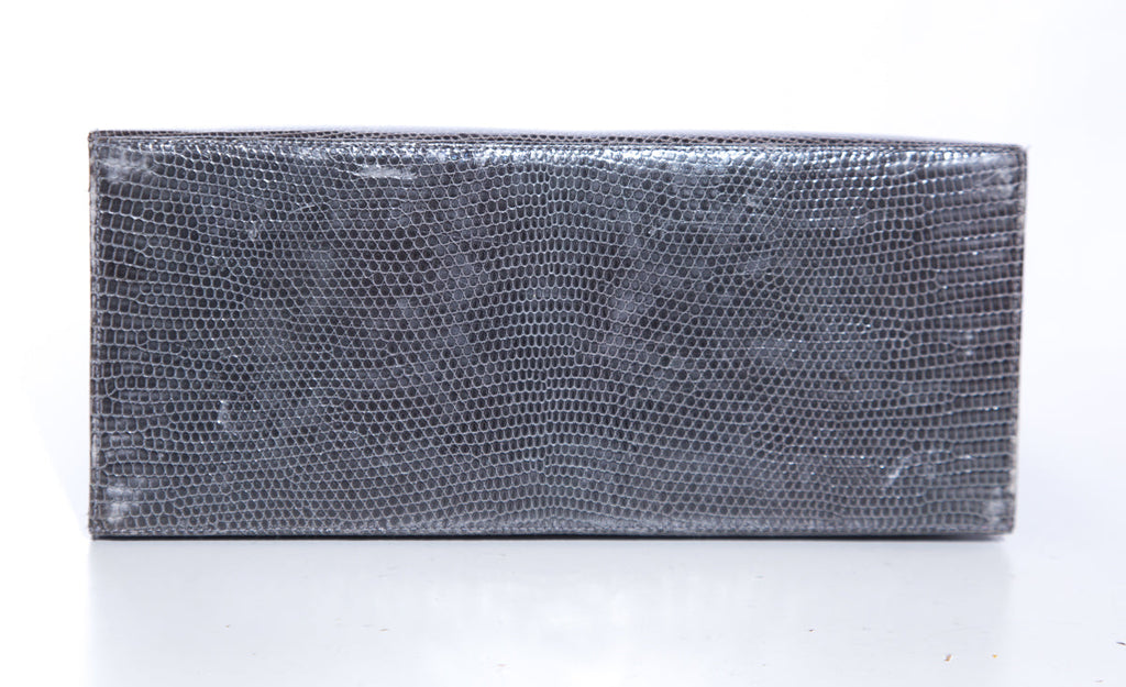 Martin Van Schaak Grey Lizard Skin Handbag