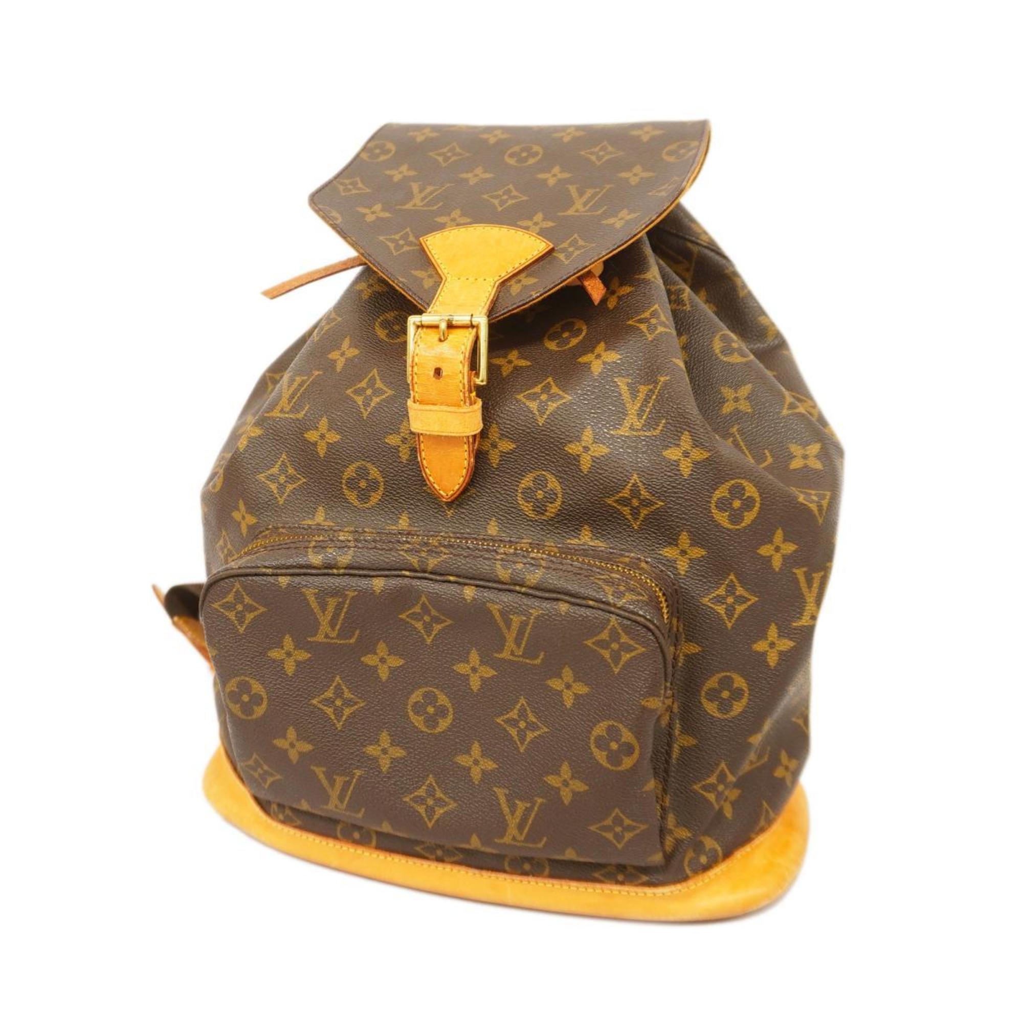Louis Vuitton Montsouris Gm  Canvas Backpack Bag ()