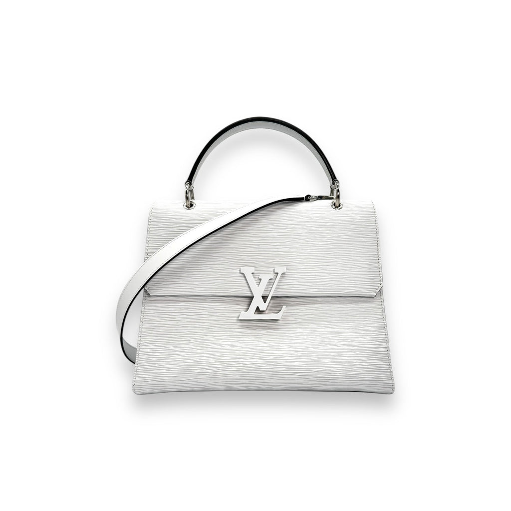 Louis Vuitton White Epi Grenelle MM Handbag