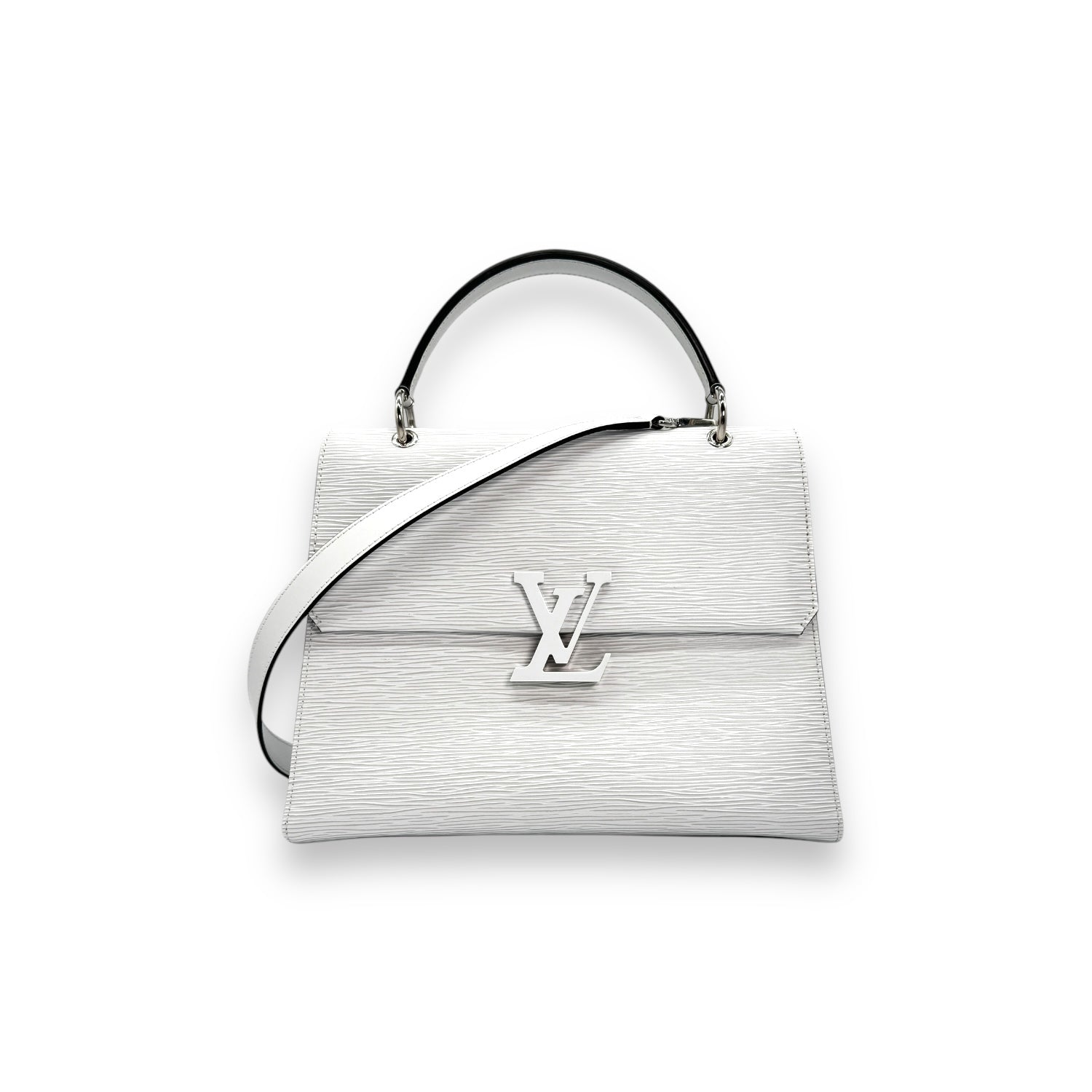 Louis Vuitton White Epi Grenelle MM Handbag