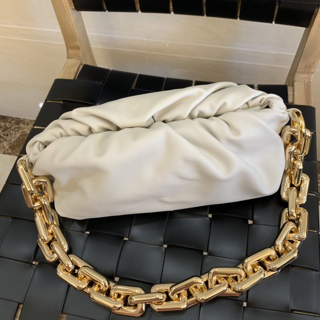 GLAMI Chain Pouch For Women 12.2in/31cm In White