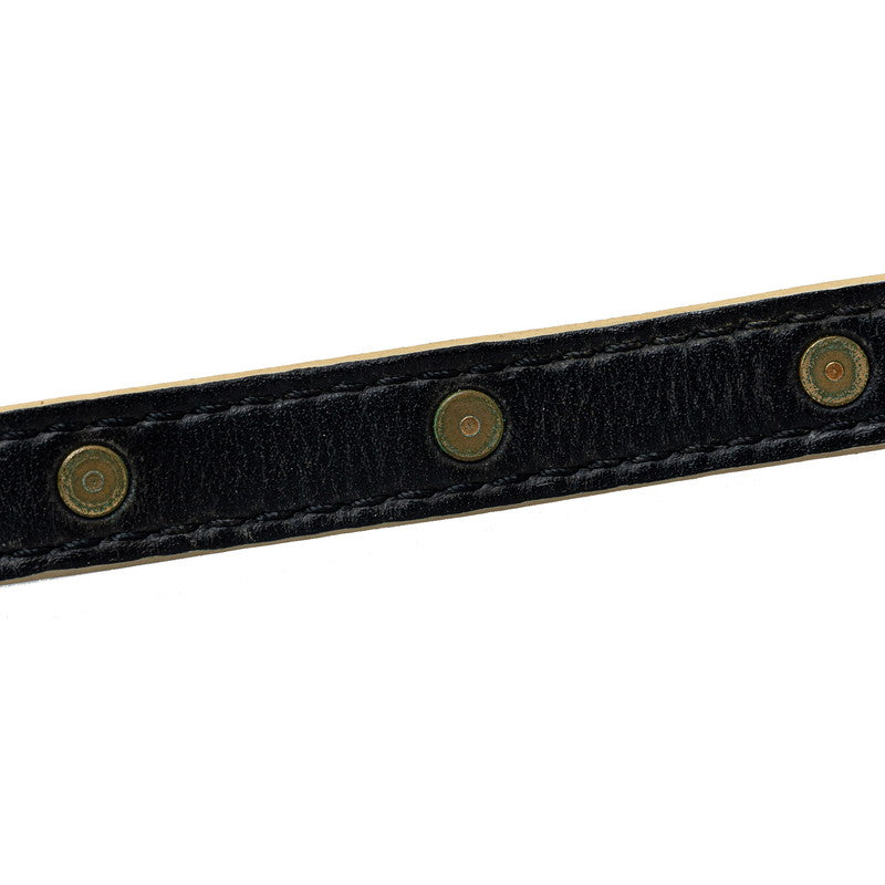 Louis Vuitton Double-Tour Bracelet M91844 Black G Leather   Louis Vuitton
