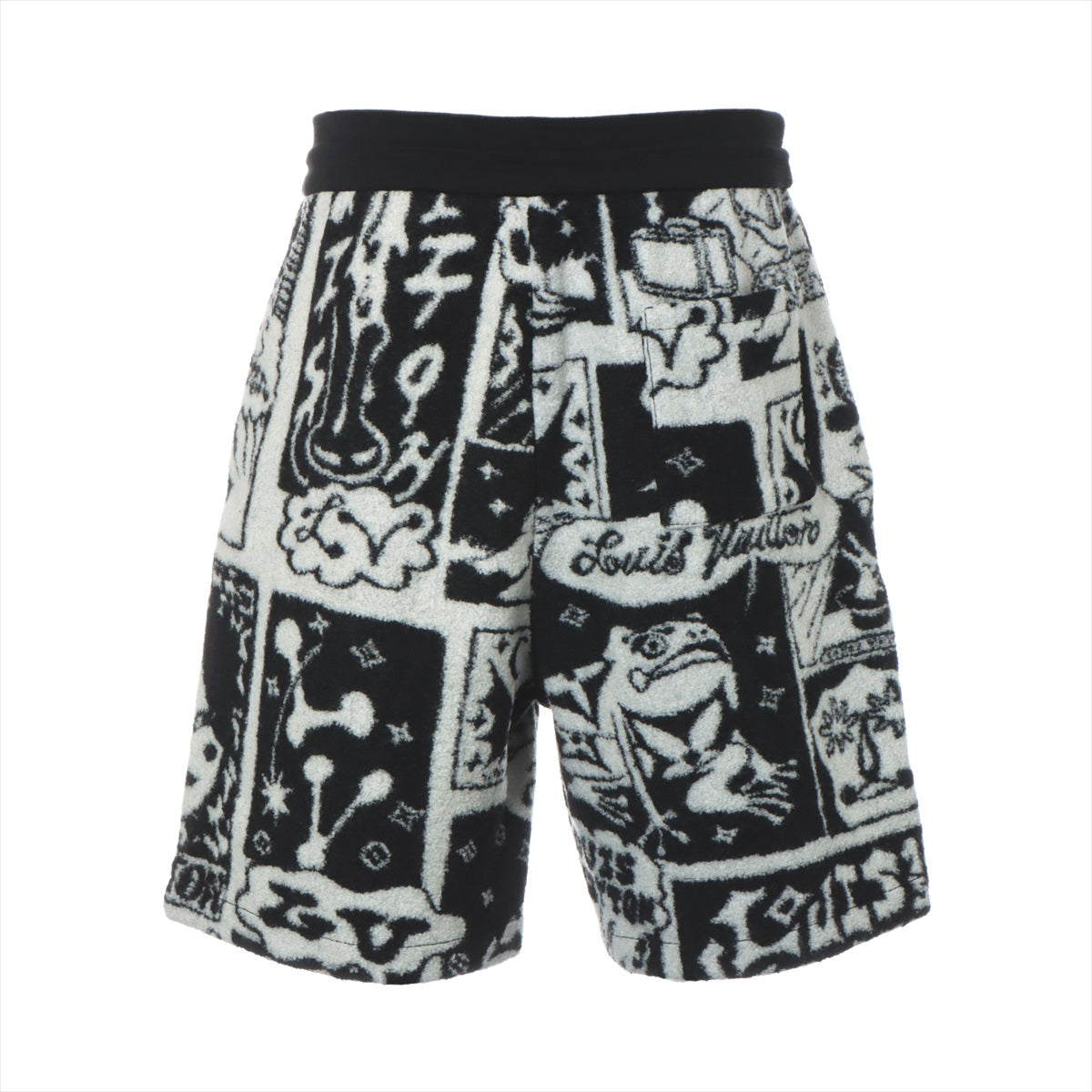 Louis Vuitton 23SS Wool x Nylon Shoes L Men Black x White RM231 LV Comic Free Shorts