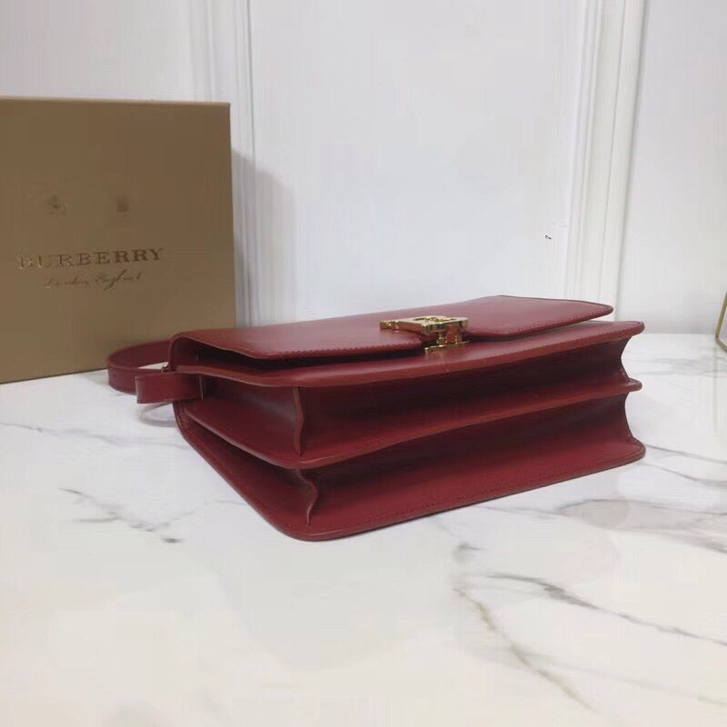 GLAMI Small TB Crossbody Bag Monogram Light Red For Women, Bags 8.3in/21cm