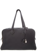 HermÃƒÆ’Ã‚Â¨s Victoria Black Togo Leather Handbag
