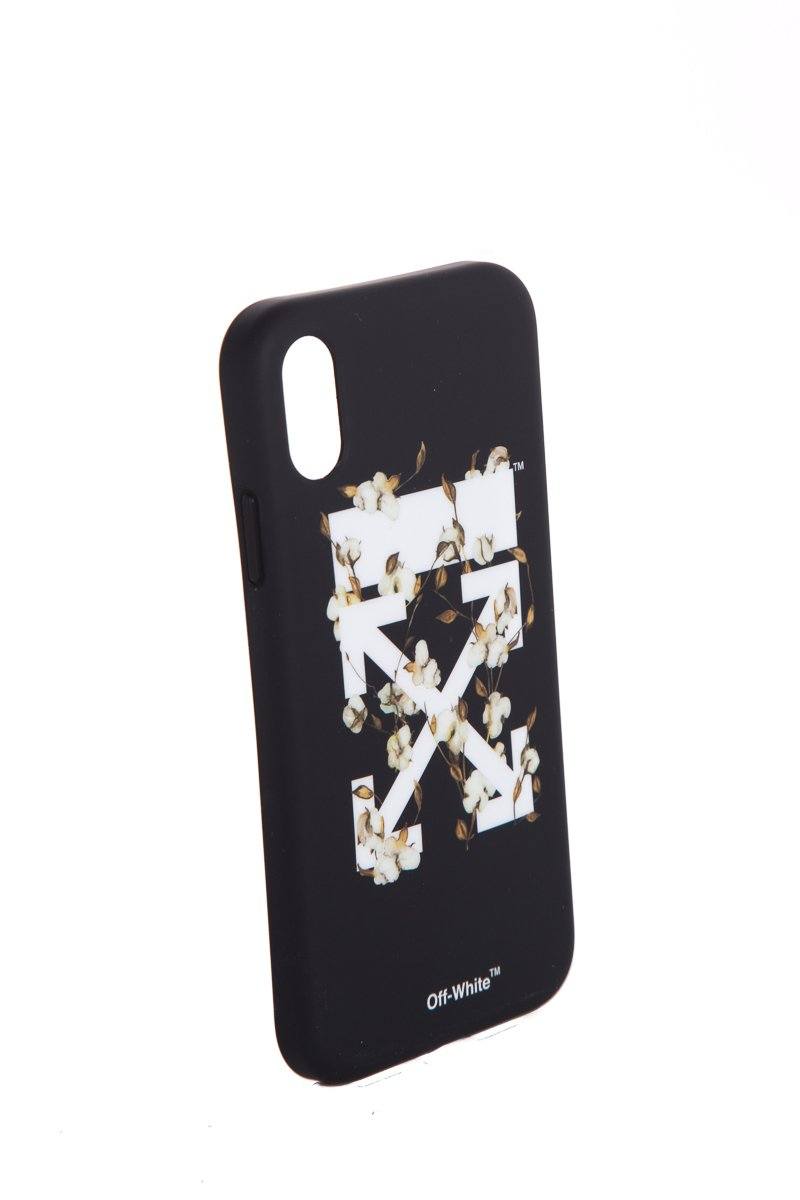 Off White Black Floral iPhone XR Case