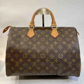 Louis Vuitton Monogram Speedy 35 Handbag, Brown, Coated Canvas
