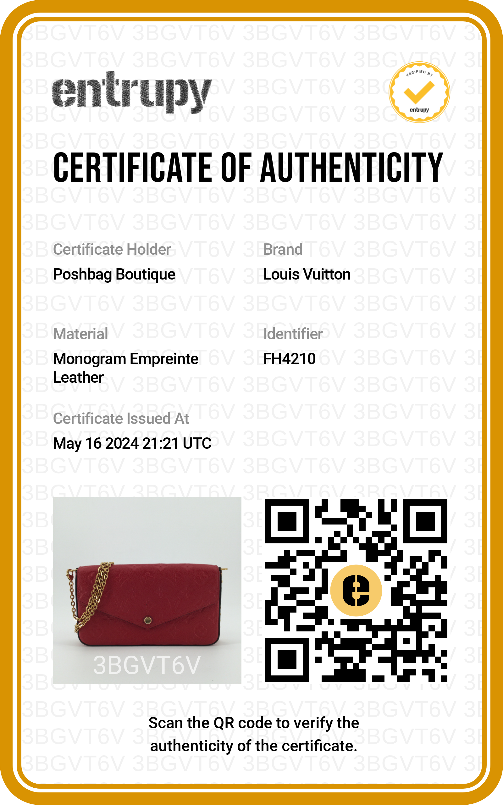 Louis Vuitto FÃ©licie Pochette Monogram Empreinte Leather Bag