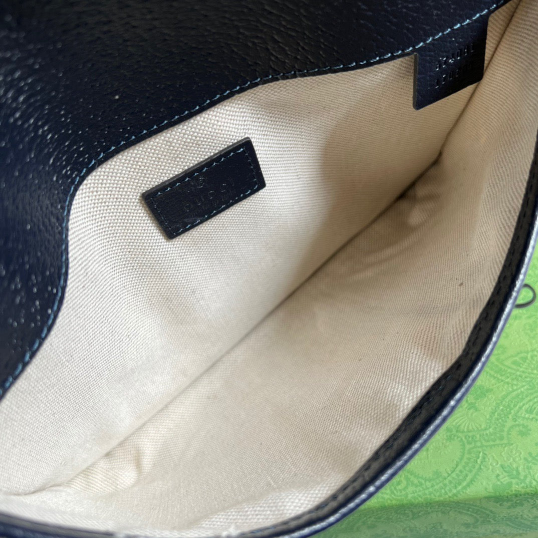 Glami OphiGLAMIa Belt Bag Beige And Blue Glami Supreme Canvas For MenÃ‚Â  8.7in/22cm Glami 674081 96IWN 4076