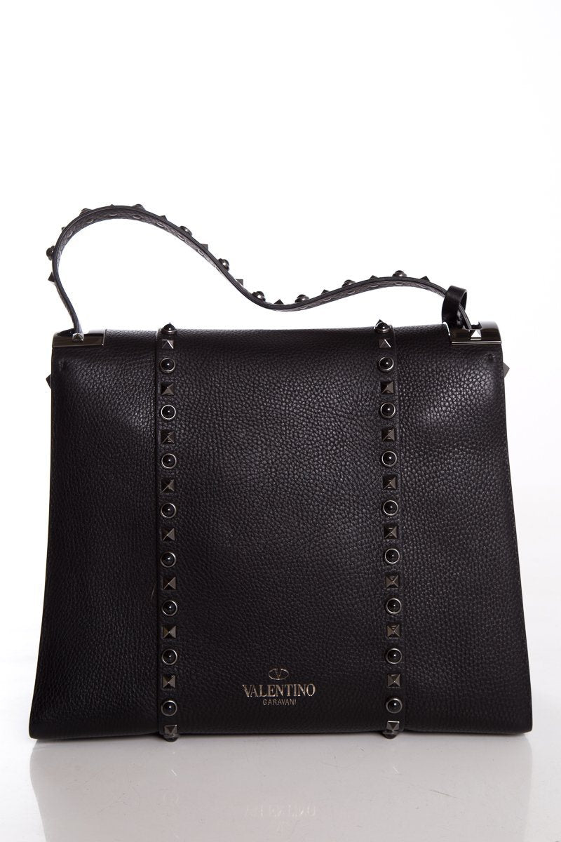 Valentino My Rockstud Rolling Black Handbag