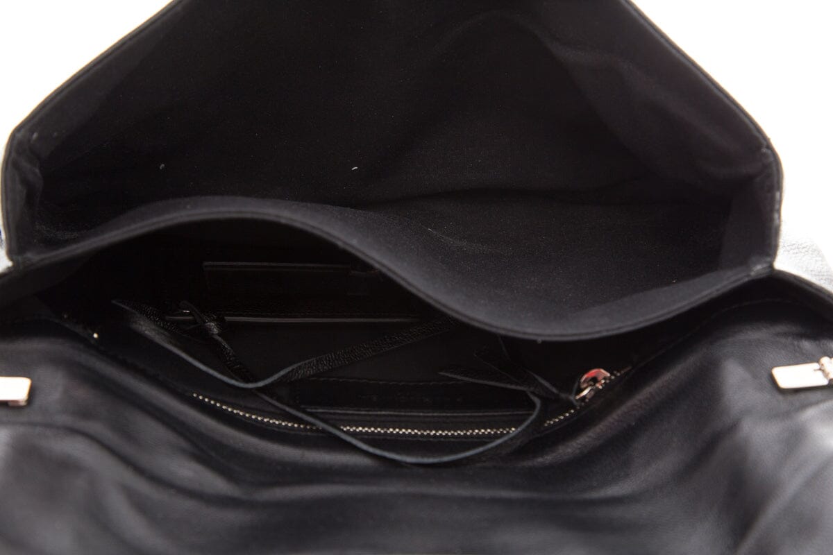 Balenciaga Black Edge Envelope Leather Cross-Body