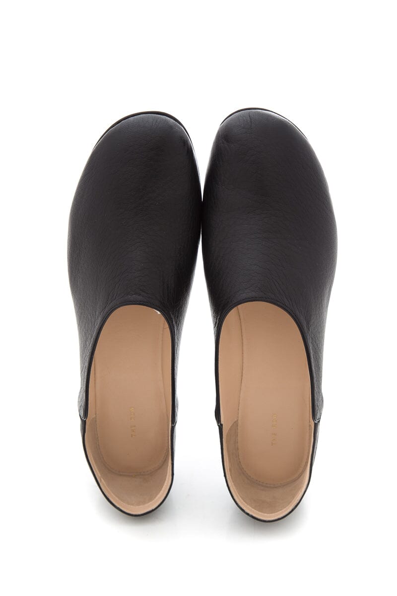 The Row Black Babouche Flats SZ 39