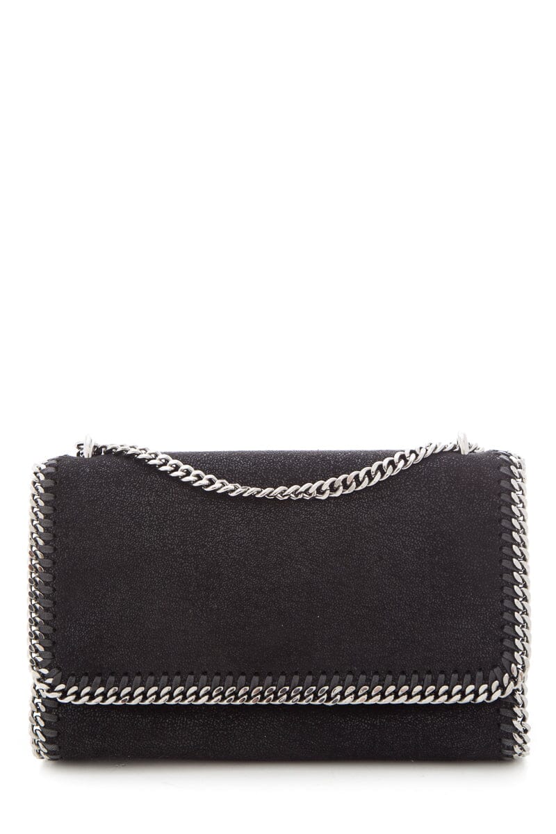Stella McCartney Black Falabella Flap Handbag