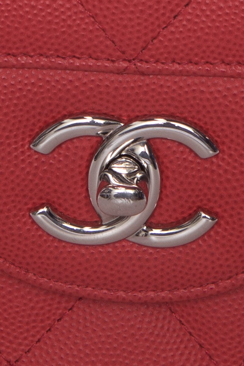 Chanel Pink Caviar Jumbo SHW  Handbag