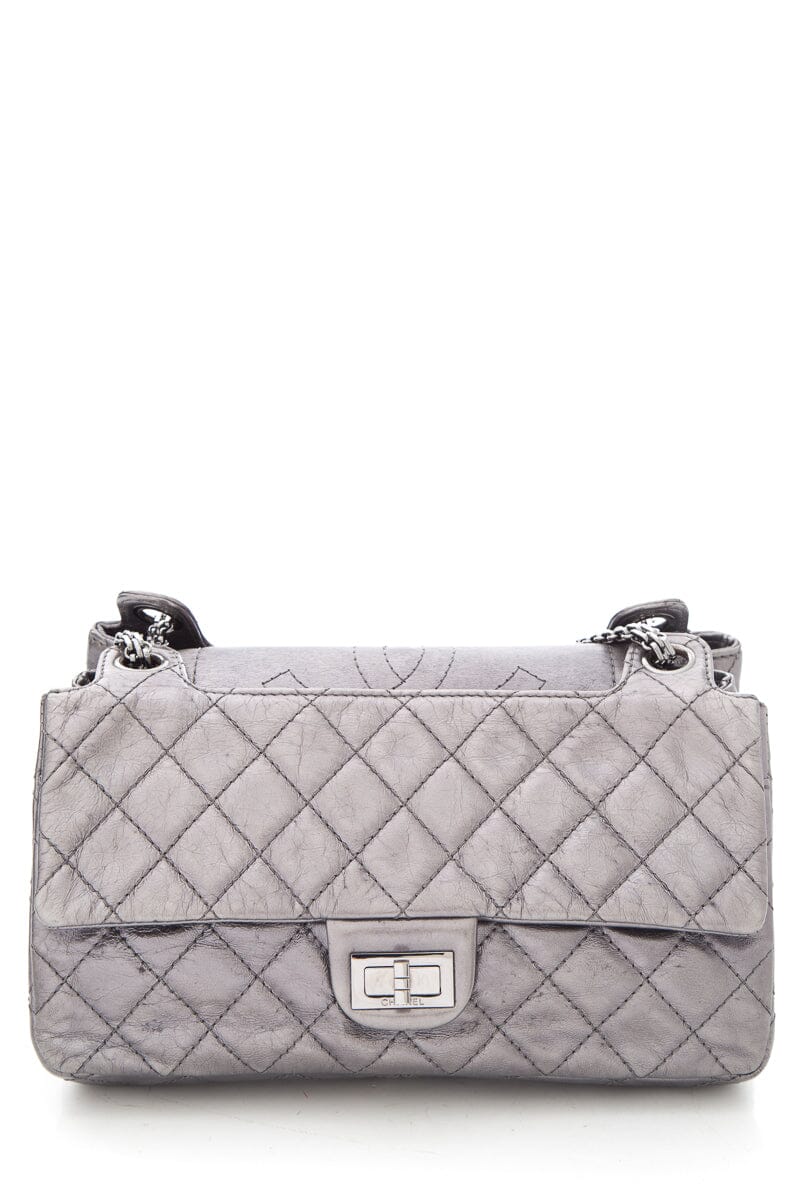 Chanel 2008 Silver Reissue Accordian Handbag