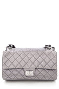Chanel 2008 Silver Reissue Accordian Handbag