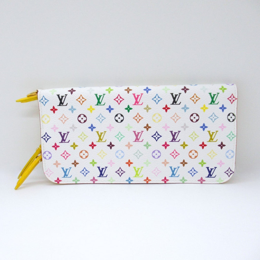Louis Vuitton Louis Vuitton Portefolio Ansorite Round Long Wallet Round Long Wallet Wallet PVC Coated Canvas Monogram Multicolor  White M93750